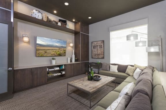Media Room at Arterra Place Apartments, Aurora
