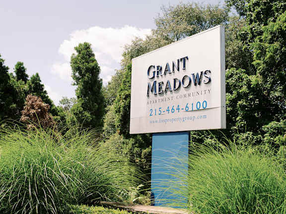 Signage at Grant Meadows Apartments, Pennsylvania, 19114