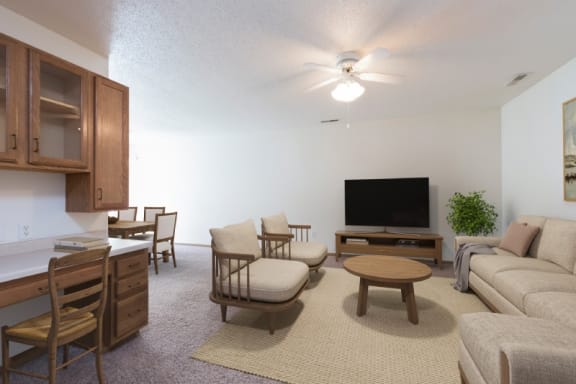 Bismarck, ND Pebble Creek|  Living Room With TV