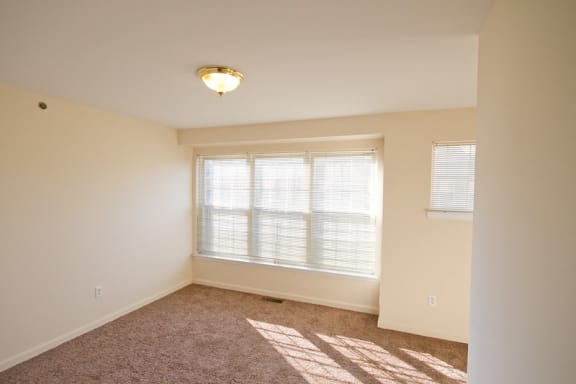 bedroom with carpeted floors and white walls