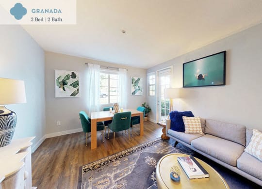 Granada - living room and dining area at at Mission Hills, Camarillo, California