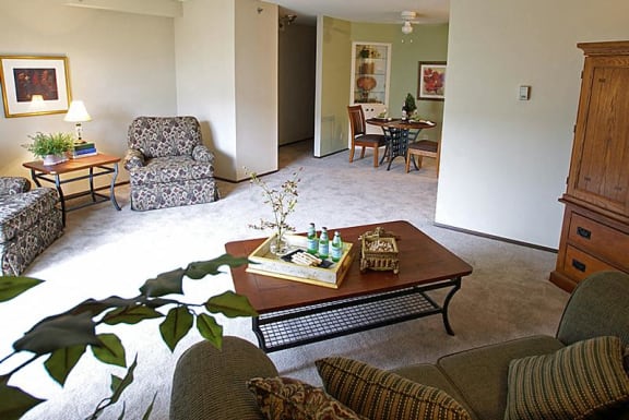 Living Room at Norhardt Apartments in Brookfield, WI