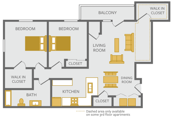 2 bedroom apartment floor plan