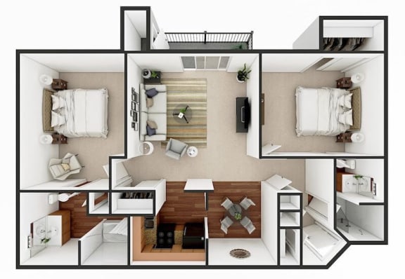 2 bedroom apartment floor plan