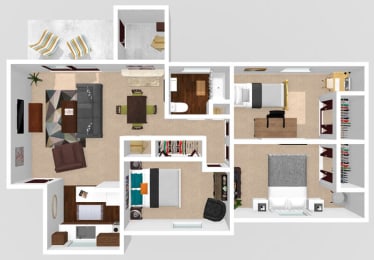 3 bedroom apartment
