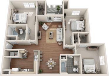 Providence Place Apartment Homes | C1 North Floorplan