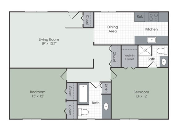 a floor plan of a home