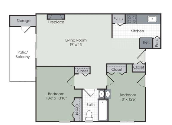 a floor plan of a home