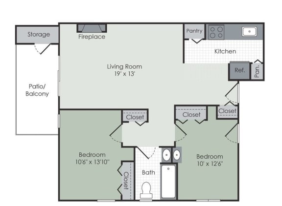 a floor plan of a home