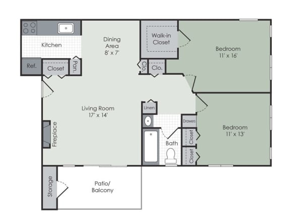 a floor plan of a home