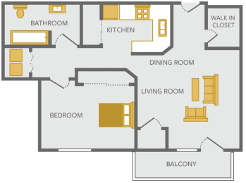 1 bedroom apartment floor plan