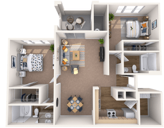 2 bed 2 bath A at Montage at Pecos Ranch Apartments, Chandler, AZ, 85286