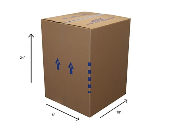 A group of cardboard boxes are stacked on top of each other.