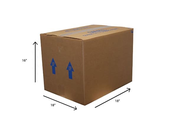 A group of cardboard boxes with different symbols and barcodes.