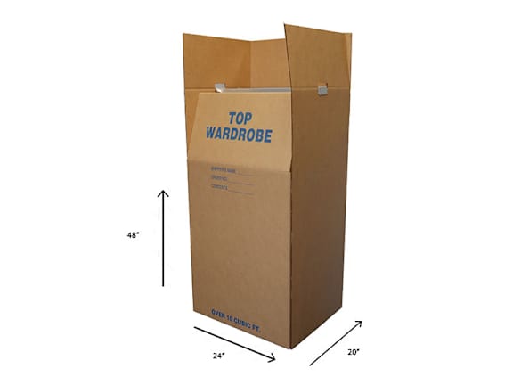 A white delivery truck is surrounded by brown cardboard boxes.