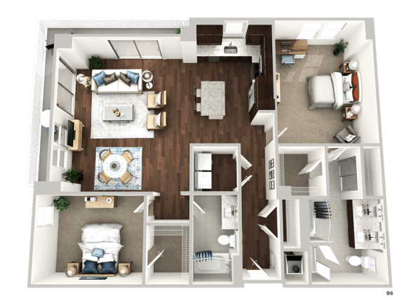 a1 floor plan  1 bedroom  1190 square feet  the blvd