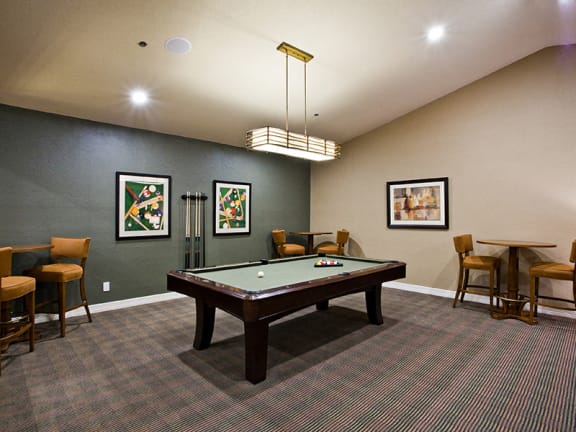 Billiards room for residence at North Dallas rentals