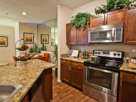 Apartments near farmers branch TX with full kitchen and dishwasher