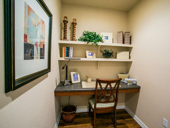 Built-In Computer Desk in Mesa, AZ Apartment Near Arizona 101 Loop