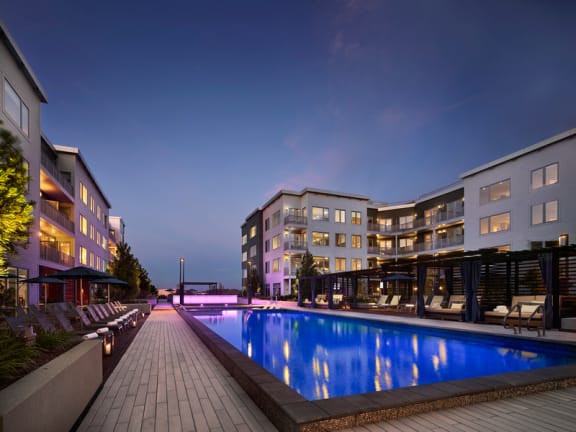 Dusk Pool at AVE Florham Park, Florham Park, New Jersey