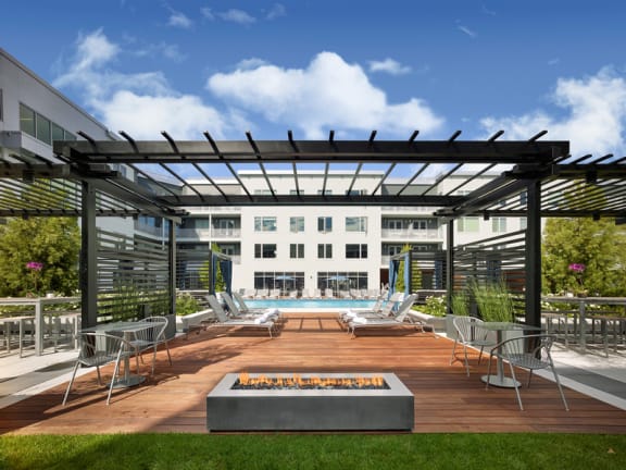 pool deck at AVE Florham Park, Florham Park