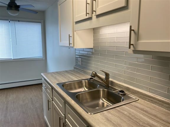 kitchen with stainless steal appliances