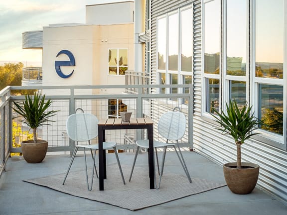 Private Patio at Dallas Apartments Near Cedar Springs