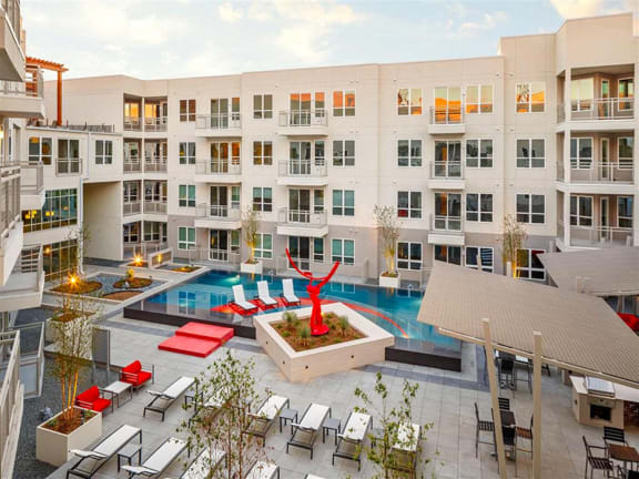 Resort-Style Swimming Pool at Dallas Apartment Near Uptown