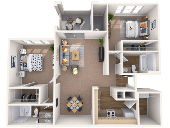 2 bed 2 bath A at Montage at Pecos Ranch Apartments, Chandler, AZ, 85286