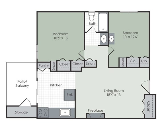 a floor plan of a home