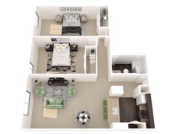 uptown denver 2 bedroom apartment for rent b3