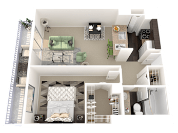 uptown denver 1 bedroom apartment for rent a1