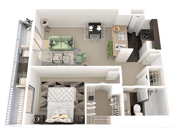 uptown denver 1 bedroom apartment for rent a1