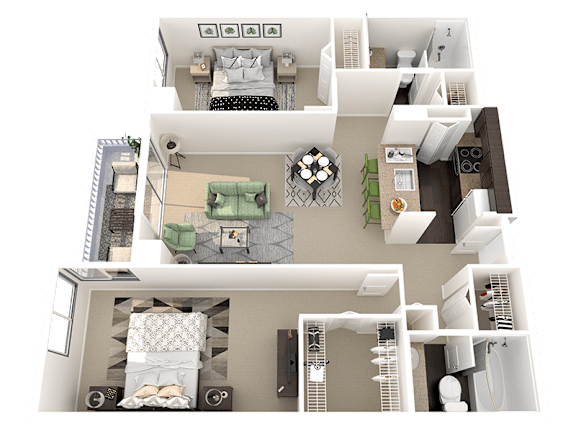 uptown denver 2 bedroom apartment for rent b4