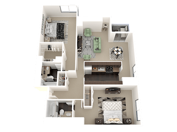 uptown denver 2 bedroom apartment for rent b5
