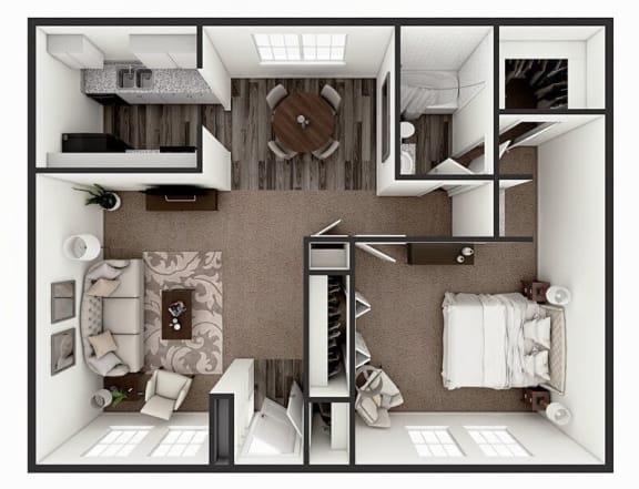 1 bedroom apartment floor plan