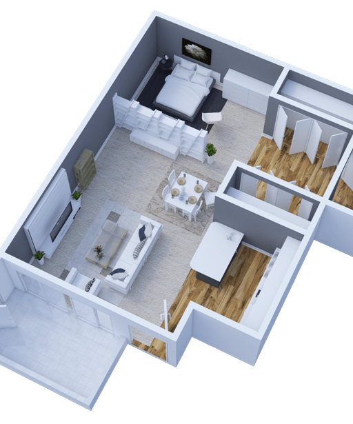 Campbell Reserve Studio Floorplan Joplin MO