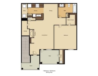 Floor Plan One Bedroom