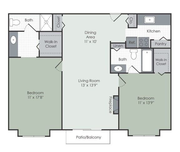 a floor plan of a home