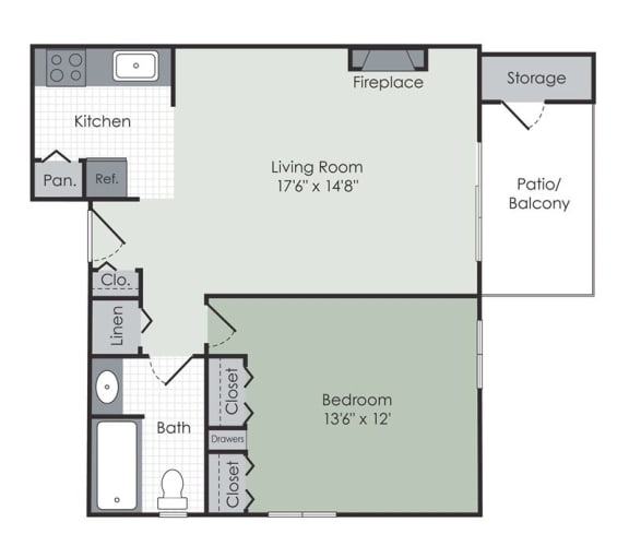 a floor plan of a home