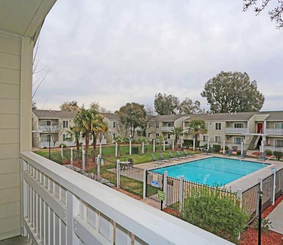 View of pool from balconyat PARKSIDE BRENTWOOD, Brentwood, 94513