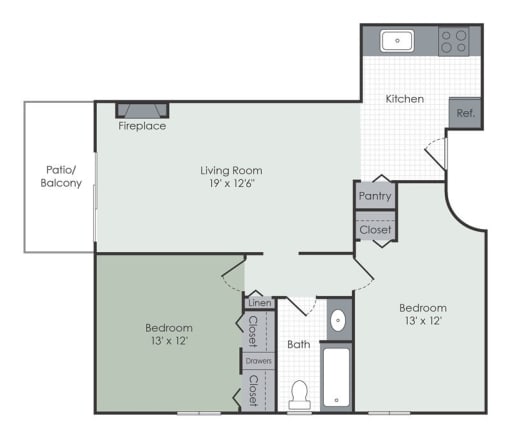 a floor plan of a home