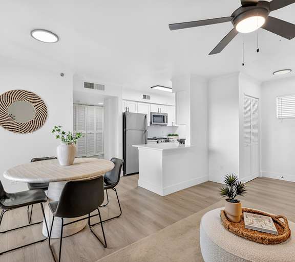 The Jax Apartments in Nashville, TN Model Dining Room
