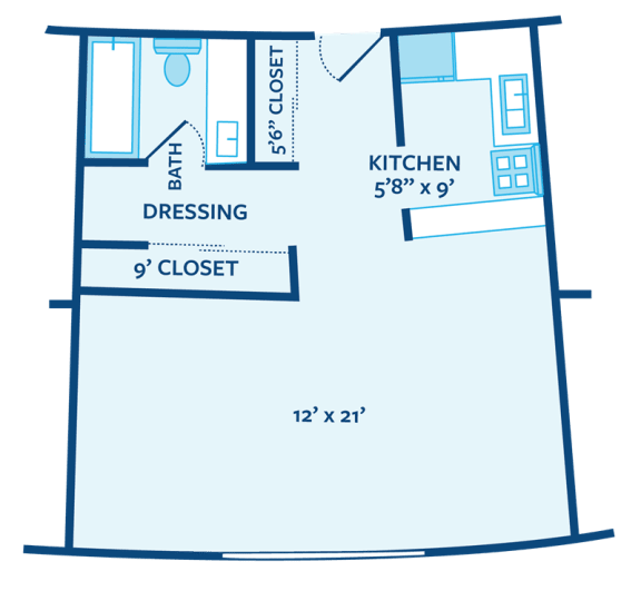 Floor Plan  studio apartment floor plan