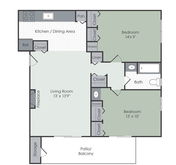 a floor plan of a home