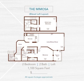  Floor Plan The Mimosa (Town home) Upgrade