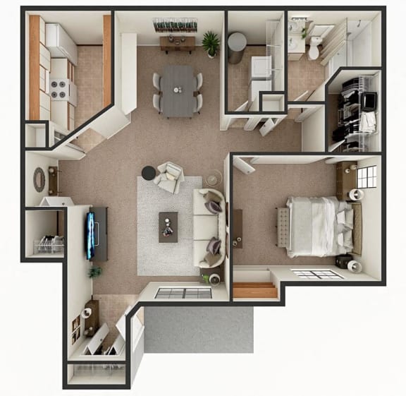 Floor Plan  1 bedroom apartment floor plan