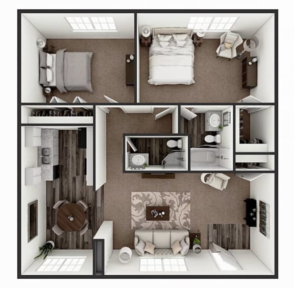 2 bedroom apartment floor plan
