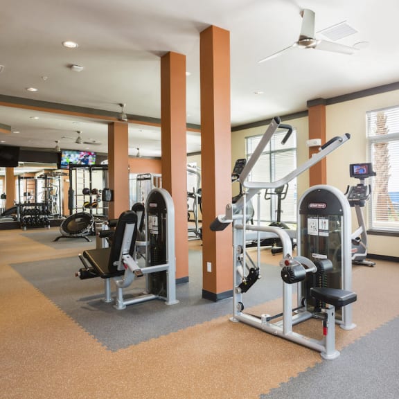 Modern Fitness Center at LandonHouse Apartments in Lake Nona