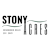 A logo for Stony Acres Wisconsin Dells with a green swoosh.
